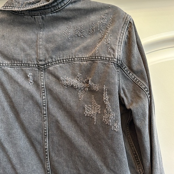 Free People moon dust Distressed Jean Jacket - Picture 9 of 9